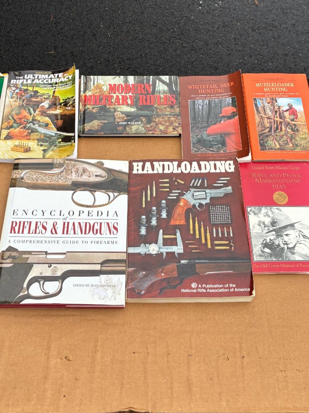Lot of 9 Vintage Firearms Books Rifles Handguns Modern Military NRA Handloading